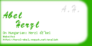abel herzl business card